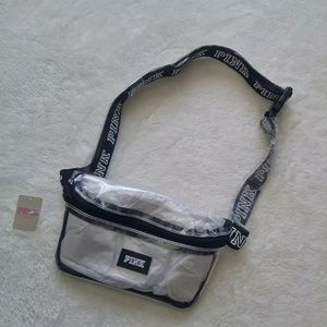 Vs pink clear fanny pack